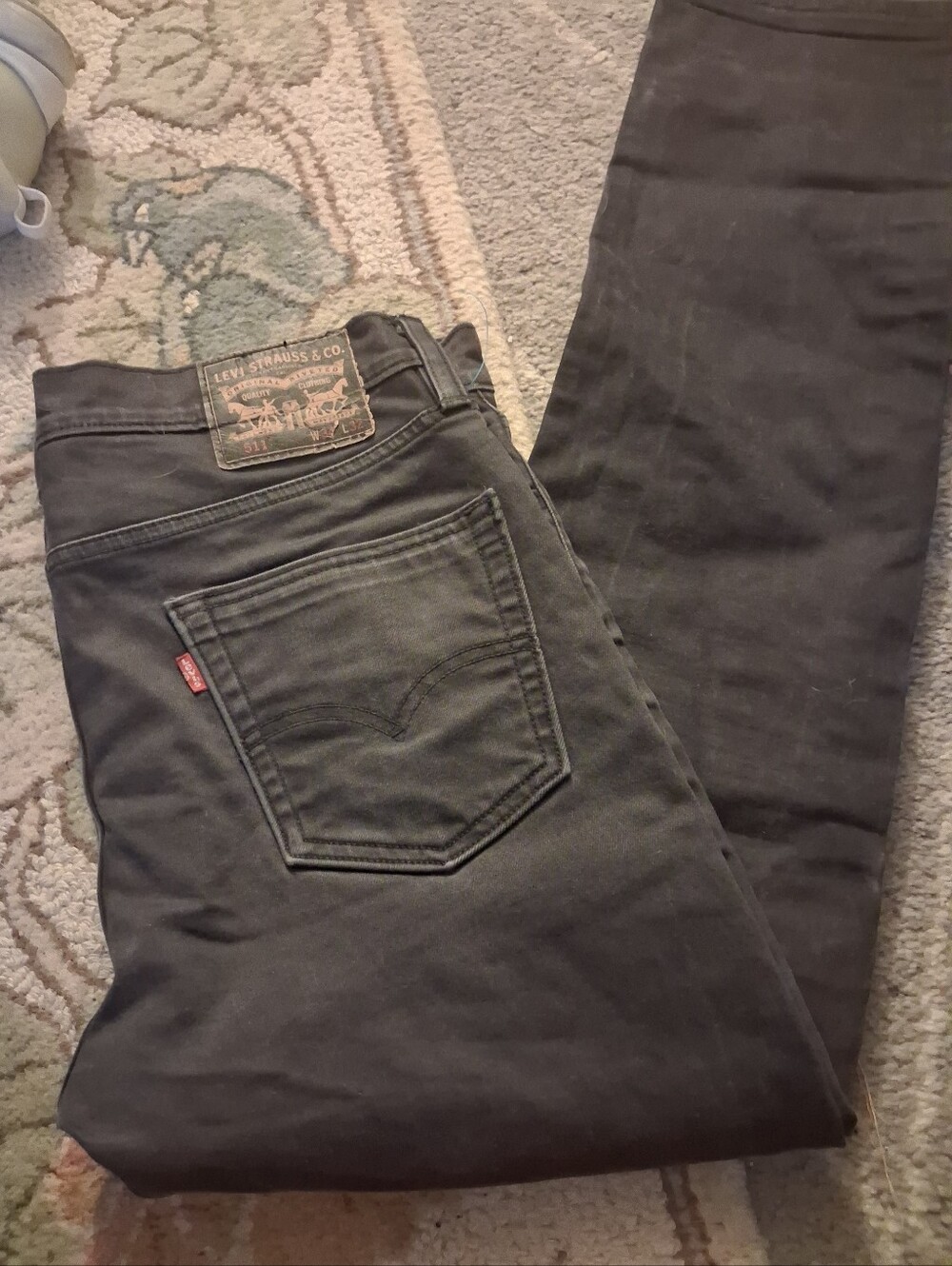 Levi's Men's Black Slim Straight Jeans